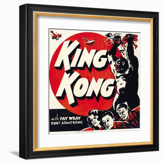 King Kong, jumbo window card, 1933-null-Framed Art Print