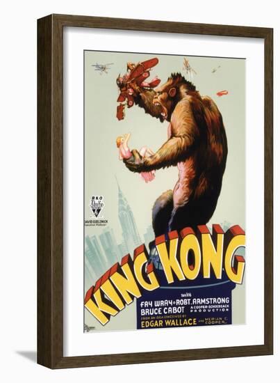 King Kong, King Kong on Poster Art, 1933-null-Framed Art Print