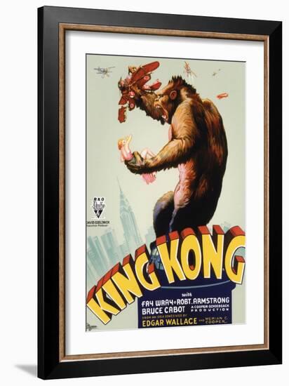 King Kong, King Kong on Poster Art, 1933-null-Framed Art Print