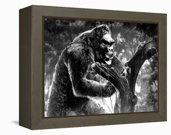 King Kong, Kong with Fay Wray, 1933-null-Framed Stretched Canvas