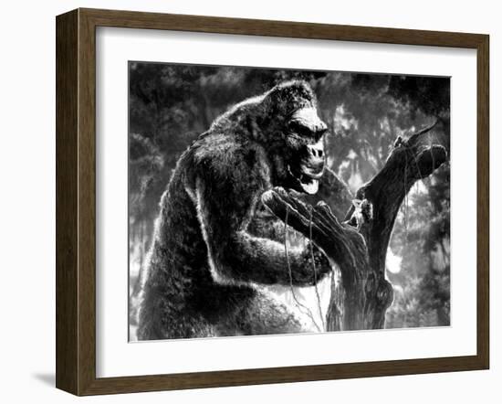 King Kong, Kong with Fay Wray, 1933-null-Framed Premium Photographic Print