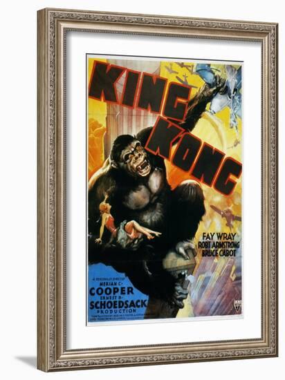King Kong Poster, 1933-null-Framed Giclee Print