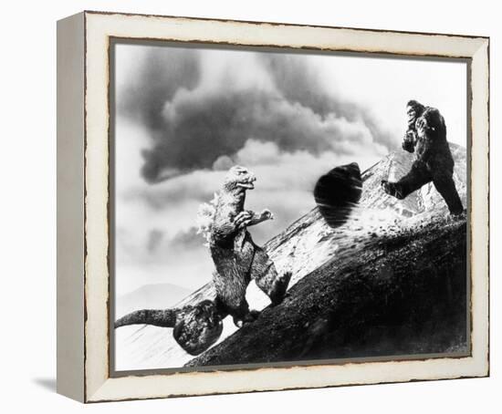 King Kong vs. Godzilla-null-Framed Stretched Canvas