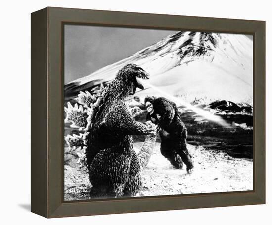 King Kong vs. Godzilla-null-Framed Stretched Canvas