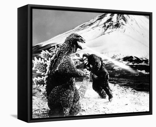 King Kong vs. Godzilla-null-Framed Stretched Canvas