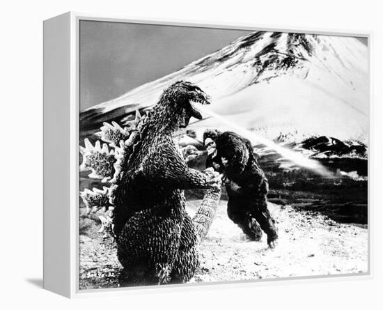 King Kong vs. Godzilla-null-Framed Stretched Canvas