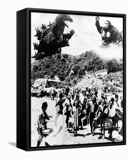 King Kong vs. Godzilla-null-Framed Stretched Canvas