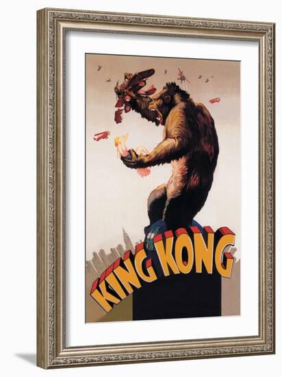 King Kong-null-Framed Art Print