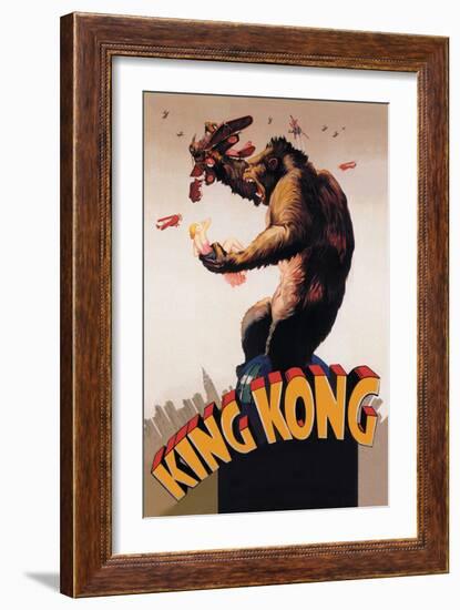 King Kong-null-Framed Art Print