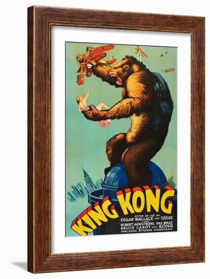 King Kong-null-Framed Art Print