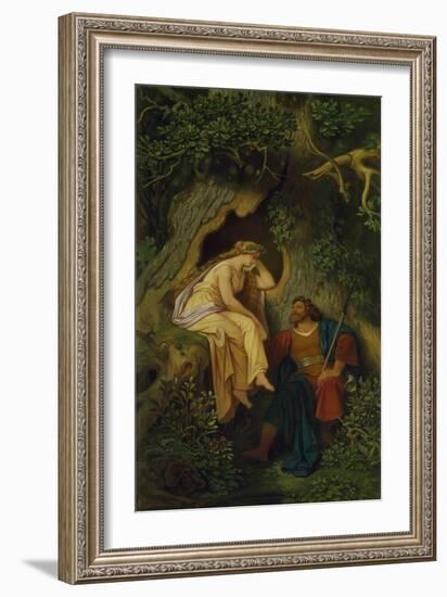 King Krokus and the Dryad. before 1860 (?)-Moritz Von Schwind-Framed Giclee Print