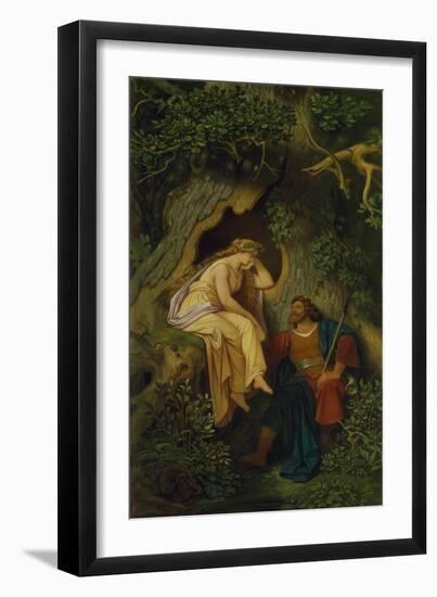 King Krokus and the Dryad. before 1860 (?)-Moritz Von Schwind-Framed Giclee Print