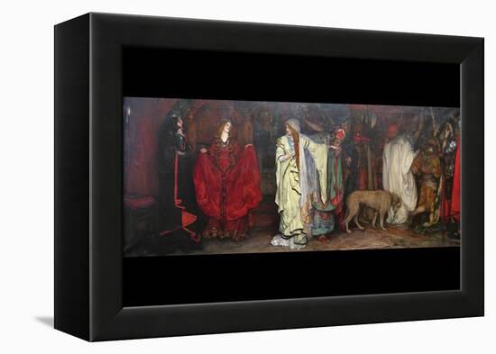 King Lear, Act 1 Scene 1-Edwin Austin Abbey-Framed Stretched Canvas