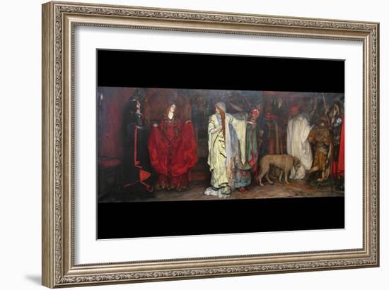 King Lear, Act 1 Scene 1-Edwin Austin Abbey-Framed Art Print