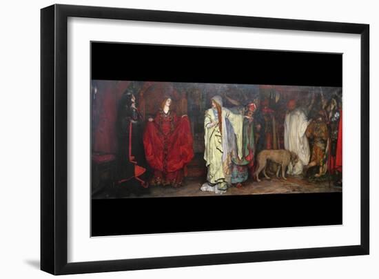 King Lear, Act 1 Scene 1-Edwin Austin Abbey-Framed Art Print