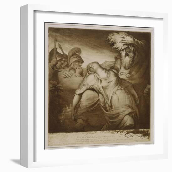 King Lear and Cordelia, 1776 (Etching and Aquatint with India Ink)-James Barry-Framed Giclee Print