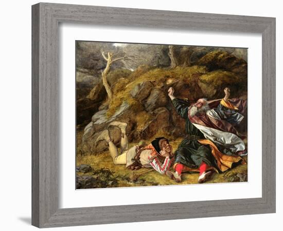 King Lear and the Fool in the Storm, C.1851-William Dyce-Framed Giclee Print