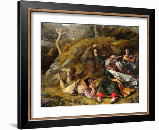 King Lear and the Fool in the Storm, C.1851-William Dyce-Framed Giclee Print