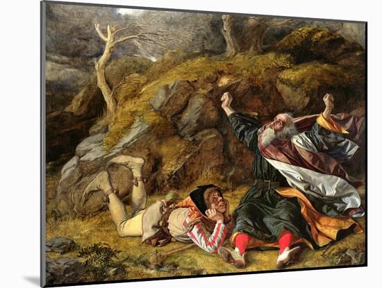 King Lear and the Fool in the Storm, C.1851-William Dyce-Mounted Giclee Print