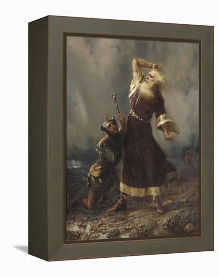 King Lear and the Fool (Shakespeare, King Lear, Act III, Scene II)-William Holmes Sullivan-Framed Premier Image Canvas