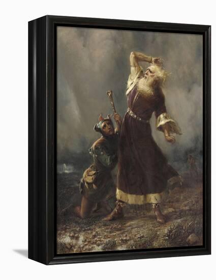 King Lear and the Fool (Shakespeare, King Lear, Act III, Scene II)-William Holmes Sullivan-Framed Premier Image Canvas