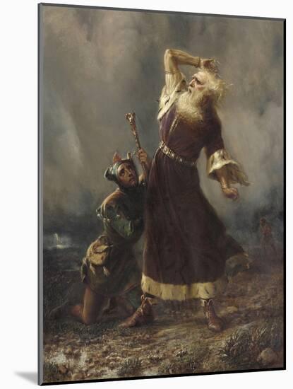 King Lear and the Fool (Shakespeare, King Lear, Act III, Scene II)-William Holmes Sullivan-Mounted Giclee Print