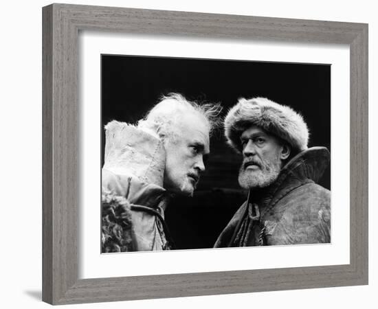 King Lear, Patrick Magee, Paul Scofield, 1971-null-Framed Photo