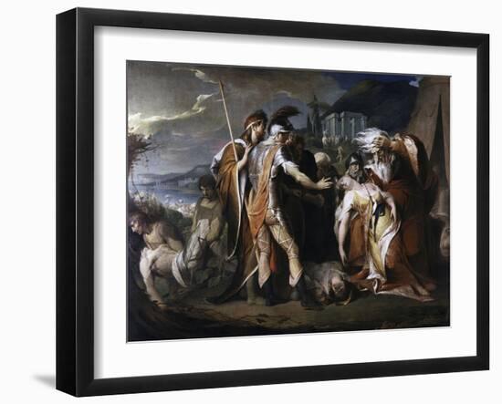 King Lear Weeping over the Body of Cordelia-D. F. Barry-Framed Giclee Print