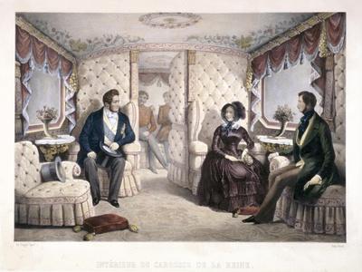 King Louis Philippe, Queen Victoria and Prince Albert in the Royal  Carriage, 1846' Giclee Print - Jules David