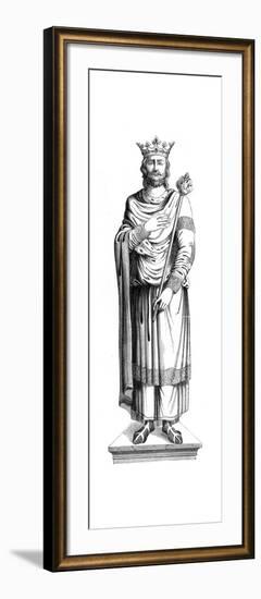 King Louis VII of France (1120-118), 16th Century-null-Framed Giclee Print