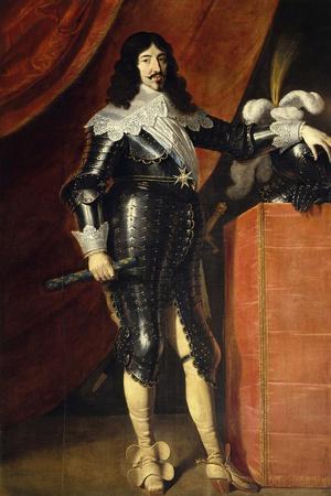 King Louis XIII in Armor, Ca. 1635' Art Print