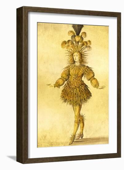 King Louis Xiv of France in the Costume of the Sun King in the Ballet 'La Nuit', 1653-French School-Framed Giclee Print