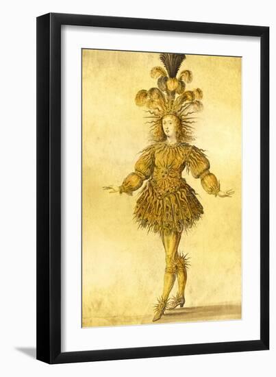 King Louis Xiv of France in the Costume of the Sun King in the Ballet 'La Nuit', 1653-French School-Framed Giclee Print
