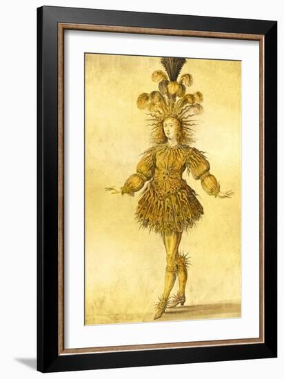 King Louis Xiv of France in the Costume of the Sun King in the Ballet 'La Nuit', 1653-French School-Framed Giclee Print