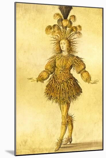 King Louis Xiv of France in the Costume of the Sun King in the Ballet 'La Nuit', 1653-French School-Mounted Giclee Print