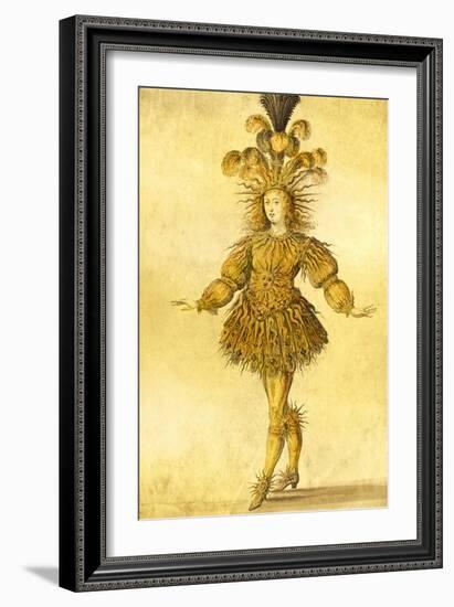 King Louis Xiv of France in the Costume of the Sun King in the Ballet 'La Nuit', 1653-French School-Framed Giclee Print