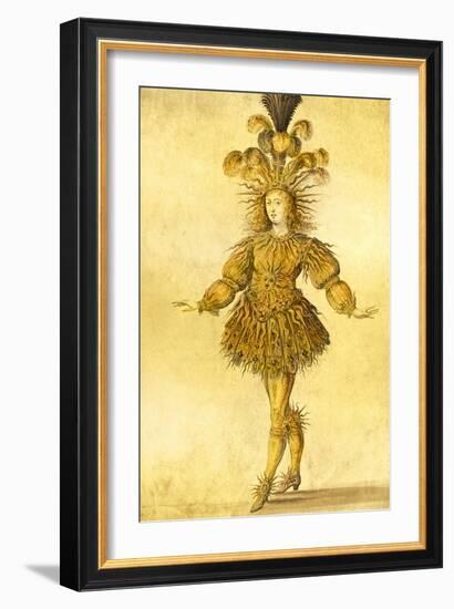 King Louis Xiv of France in the Costume of the Sun King in the Ballet 'La Nuit', 1653-French School-Framed Giclee Print