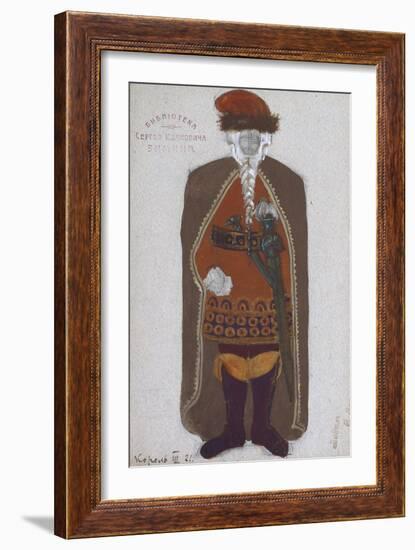 King Mark. Costume Design for the Opera Tristan Und Isolde by R. Wagner, 1912-Nicholas Roerich-Framed Giclee Print