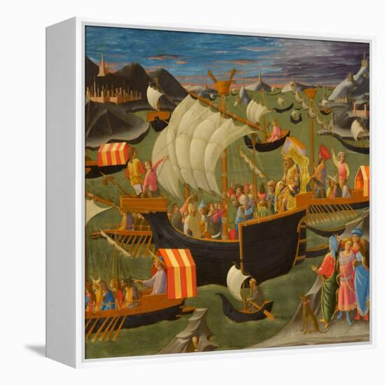 King Melchior Sailing to the Holy Land, C.1445-50 (Tempera & Oil on Panel)-Francesco Di Stefano Pesellino-Framed Premier Image Canvas