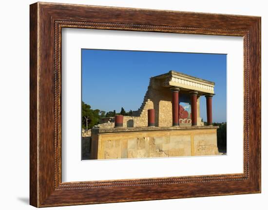 King Minos Palace, Minoan Archaeological Site of Knossos, Crete, Greek Islands, Greece, Europe-Bruno Morandi-Framed Photographic Print