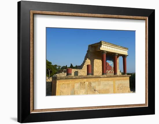 King Minos Palace, Minoan Archaeological Site of Knossos, Crete, Greek Islands, Greece, Europe-Bruno Morandi-Framed Photographic Print