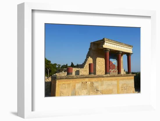 King Minos Palace, Minoan Archaeological Site of Knossos, Crete, Greek Islands, Greece, Europe-Bruno Morandi-Framed Photographic Print