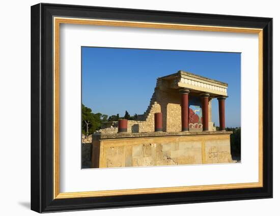 King Minos Palace, Minoan Archaeological Site of Knossos, Crete, Greek Islands, Greece, Europe-Bruno Morandi-Framed Photographic Print