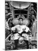 King Norodom Sihanouk of Cambodia Sitting in His Throne Wearing "Sampots", Sarong Style Pants-Howard Sochurek-Mounted Premium Photographic Print