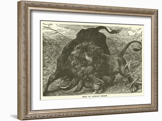 King of African Beasts-null-Framed Giclee Print