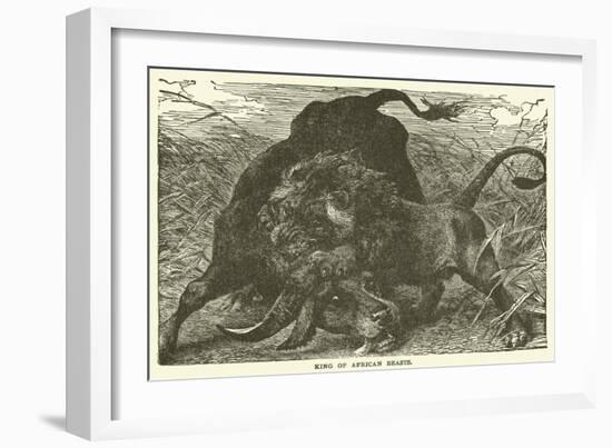 King of African Beasts-null-Framed Giclee Print