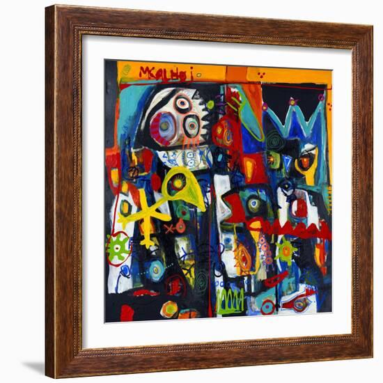 King of Birds-Martin Kalhoej-Framed Art Print