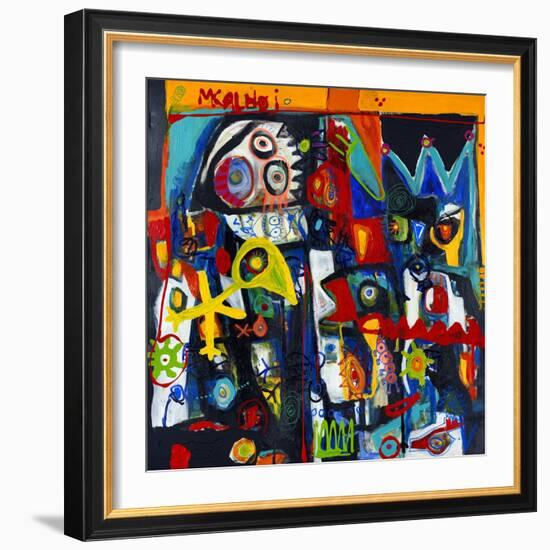 King of Birds-Martin Kalhoej-Framed Art Print