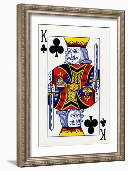 King of Clubs from a deck of Goodall & Son Ltd. playing cards, c1940-Unknown-Framed Giclee Print