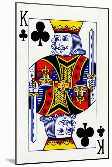 King of Clubs from a deck of Goodall & Son Ltd. playing cards, c1940-Unknown-Mounted Giclee Print